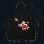 Football Santa Christmas Shirt Apron<br><div class="desc">Football Santa Christmas Shirt</div>