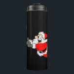 Football Santa Christmas Shirt Thermal Tumbler<br><div class="desc">Football Santa Christmas Shirt</div>