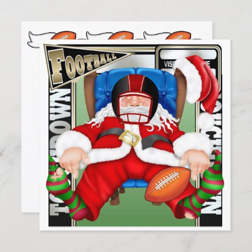 Football Santa Invitation