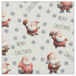 Football Santa on Lace Fabric