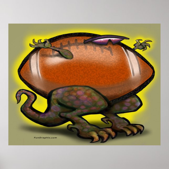 Football Saurus Rex Poster (Front)