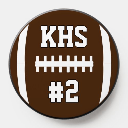 Football School Letters and Player Number Custom PopSocket