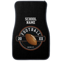 FOOTBALL- School Spirit Car Floor Mat