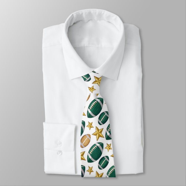 Football Season  Neck Tie (Tied)