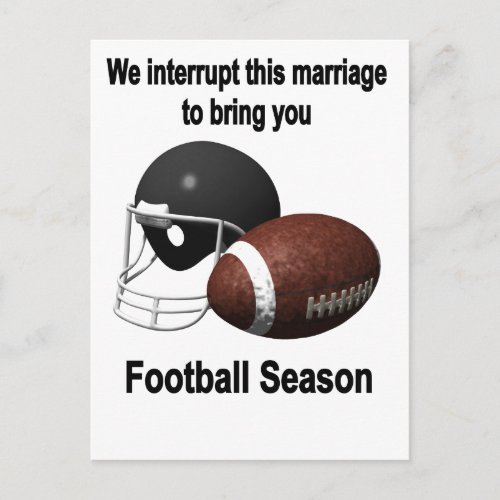 Football season postcard