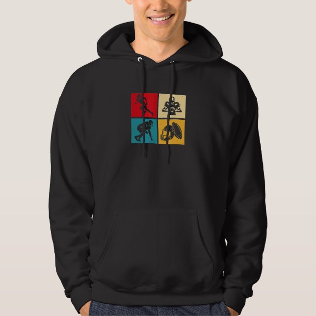 Football Season Retro Hoodie (Front)