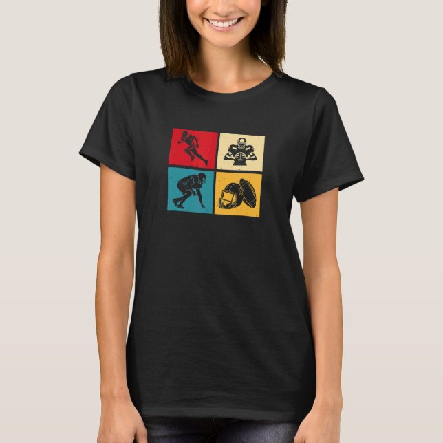 Football Season Retro T-Shirt (Front)