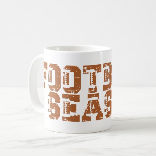 Football Season Typography Coffee Mug