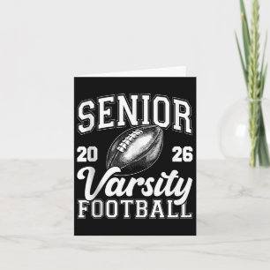 Football Senior Cl Of 2026 High School Senior For Card