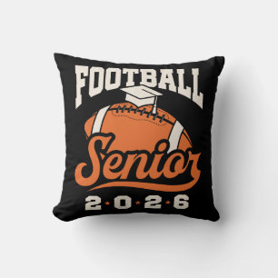 Football Senior Class of 2026 Graduating Throw Pillow