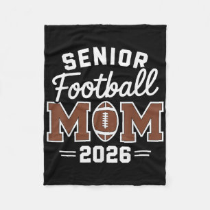 Football Senior Mom Proud Senior Year Mama Cl Of 2 Fleece Blanket