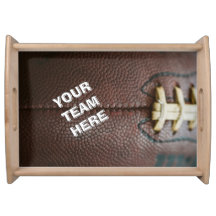 Football Serving Tray with Custom Text