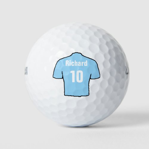 Football Shirt Design on Football Fans Golf Balls