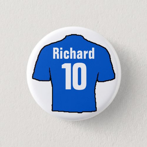 Football Shirt Design to Personalize Button