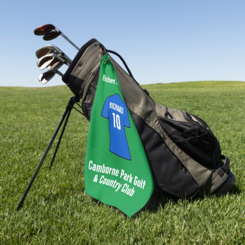 Football Shirt in Blue Golf Towel