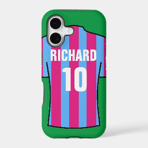Football Shirt in Claret & Blue iPhone 17 Case