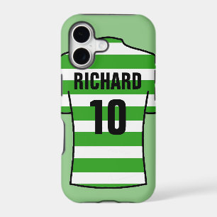 Football Shirt in Green Hoops iPhone 17 Case