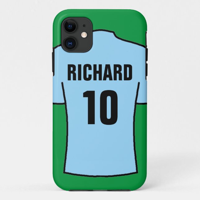 Football Shirt in Light Blue Case-Mate iPhone Case (Back)