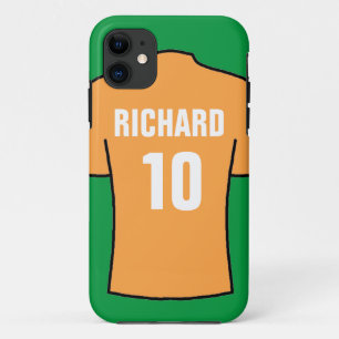 Football Shirt in Old Gold Case-Mate iPhone Case