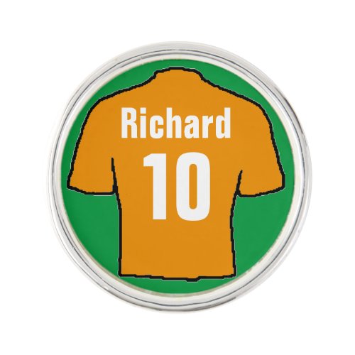 Football Shirt to Personalise Lapel Pin