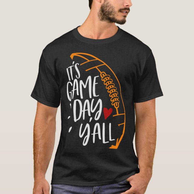 Football Shirt Women Football Player Mom Game Day  (Front)