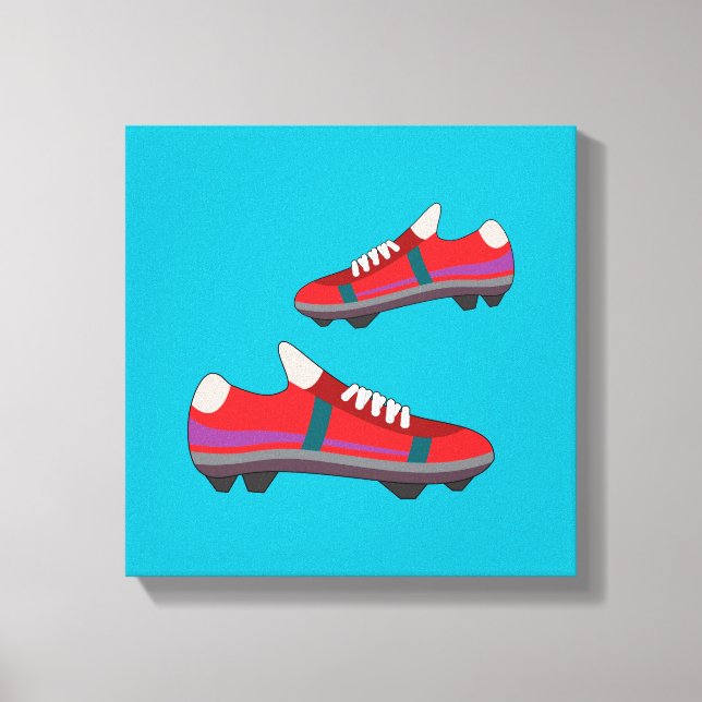 Football Shoes Canvas Print (Front)