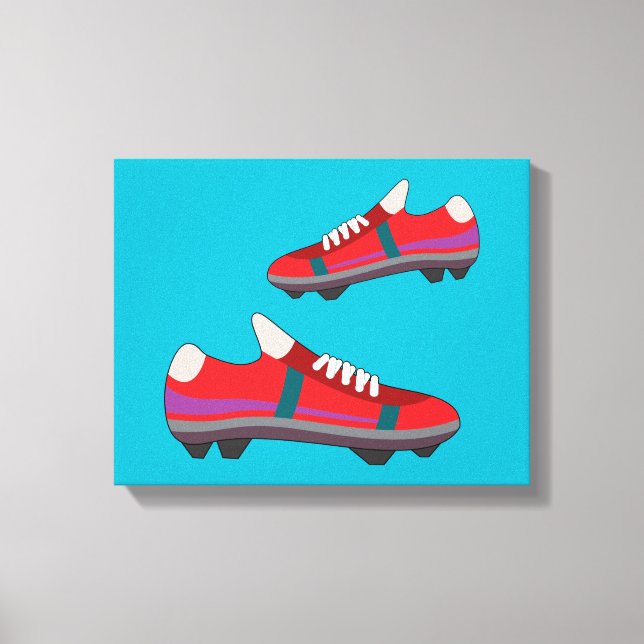 Football Shoes Canvas Print (Front)