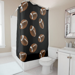 Football shower curtain