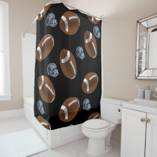 Football shower curtain