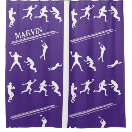 Football shower curtain