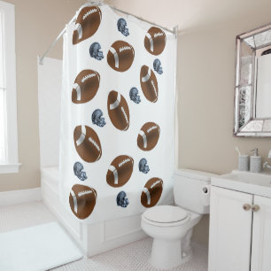 Football shower curtain