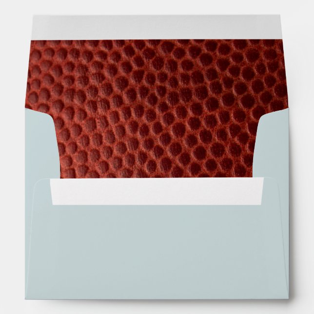 Football Silver Personalized Envelope (Back (Bottom))