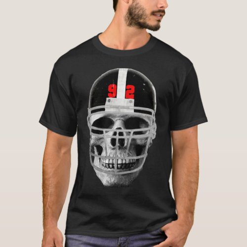 Football skull T_Shirt