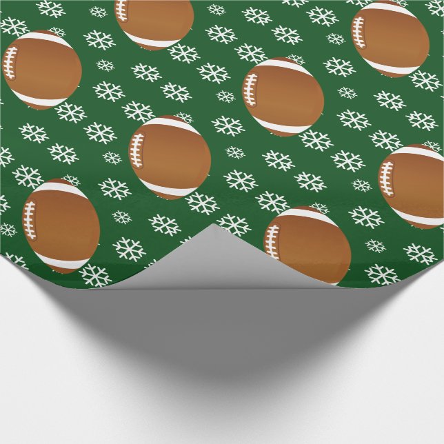 Football SnowFlake Wrapping paper. Paper (Corner)