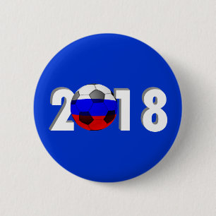 FOOTBALL SOCCER 2018 PINBACK BUTTON