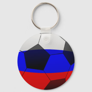 FOOTBALL SOCCER 2018 tricolor ball SYMBOL Keychain