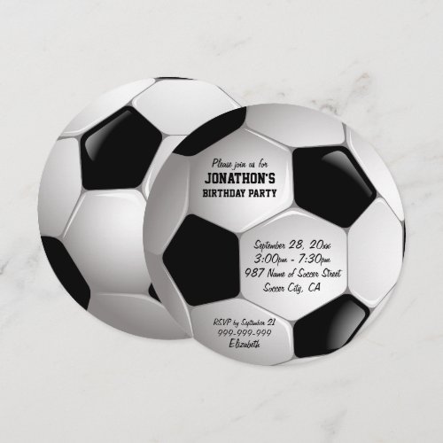 Football Soccer Ball Birthday Party