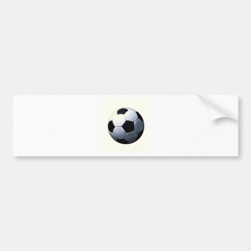 Football _ Soccer Ball Bumper Sticker