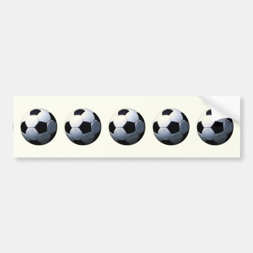 Football _ Soccer Ball Bumper Sticker