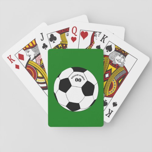Football Soccer Ball Cards with Name  Number