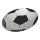 Football Soccer Ball Dinner Plate (Left Side)