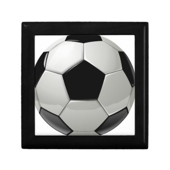 Football Soccer Ball Jewelry Box by Theraven14 at Zazzle