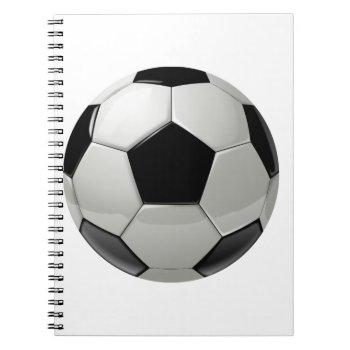 Football Soccer Ball Notebook by Theraven14 at Zazzle