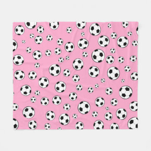 Football / Soccer Ball Seamless Pattern Fleece Blanket