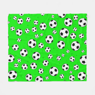 Football / Soccer Ball Seamless Pattern  Fleece Blanket