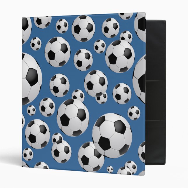 Football Soccer Balls Binder (Front/Inside)