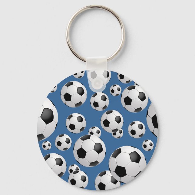 Football Soccer Balls Keychain (Front)