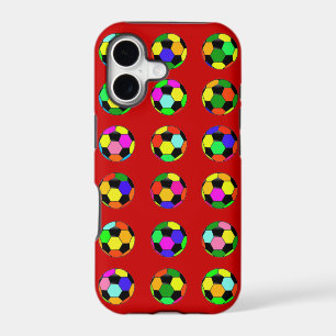 football - soccer balls pattern iPhone 17 case