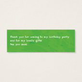 Football Soccer boys party loot bag thank you (Back)