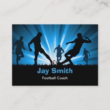 Football / Soccer Business Card by Kjpargeter at Zazzle